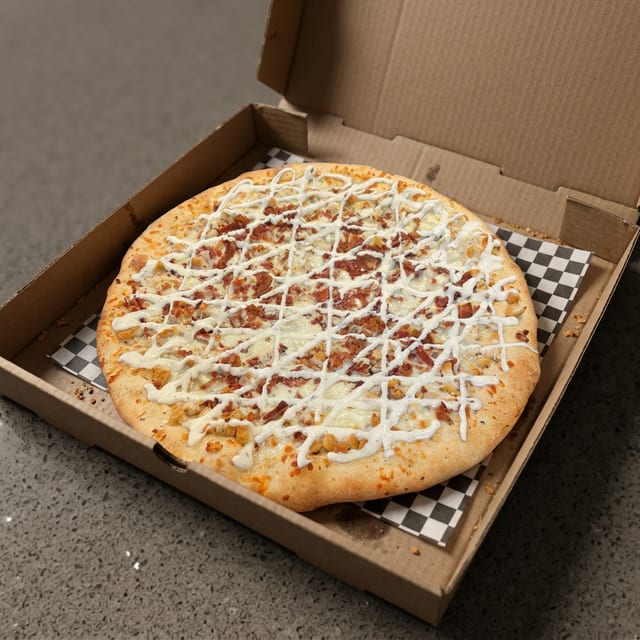 Chicken Bacon Ranch Pizza.
